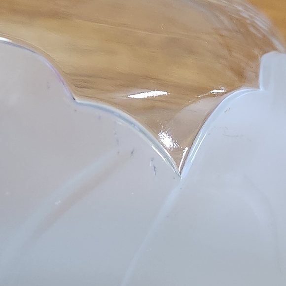 Vintage MCM Viking Clear Satin Glass Cabbage Design Lidded Dish - Picture 6 of 11